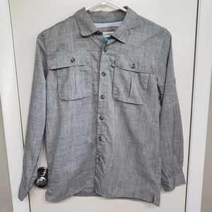 Gray button up